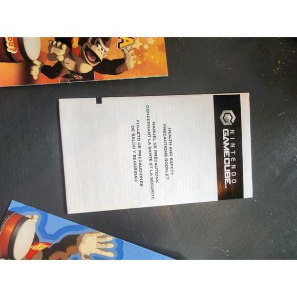 Donkey Konga DK Bongos Controller Nintendo Gamecube CIB Complete w/ Game - Picture 14 of 16